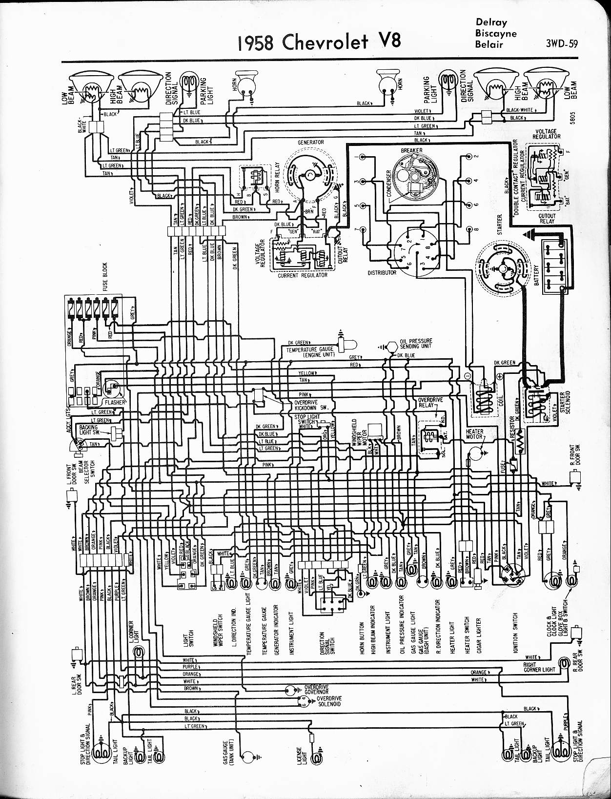 57 - 65 Chevy Wiring Diagrams